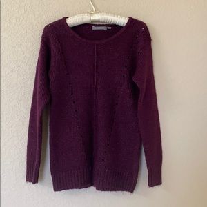 NY Collection Wine colored sweater